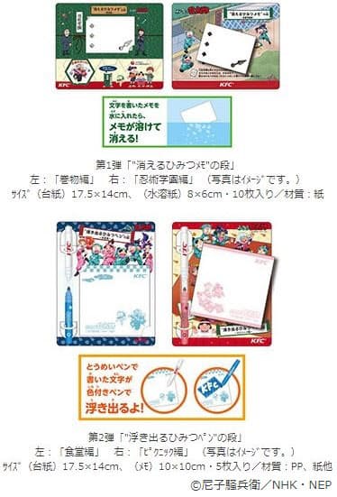 日本kfc ケンタッキー限定 忍たま乱太郎 グッズつきスマイルセット などを発売 日本経済新聞