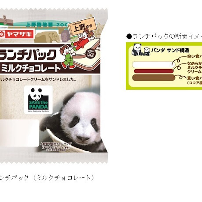 山崎製パン 上野動物園ジャイアントパンダ シャンシャン とコラボの ランチパック ミルクチョコレート を発売 日本経済新聞 山崎製パン 上野動物園ジャイアントパンダ シャンシャン とコラボの ランチパック ミルクチョコレート を発売 日本経済新聞