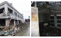 写真1　被災したNTT東日本の陸前高田ビル