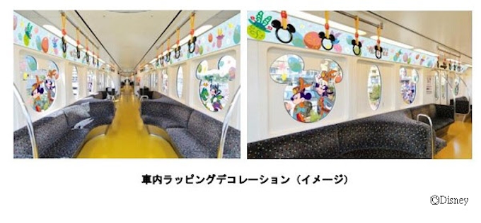 舞浜リゾートライン ディズニーリゾートラインで ディズニー イースター のラッピング列車を運行 日本経済新聞