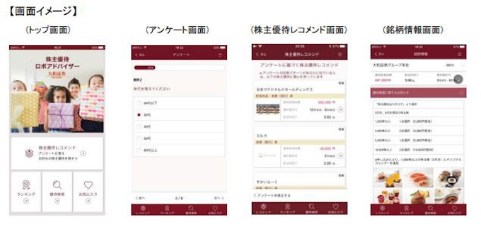 大和証券 人工知能 Ai 技術を活用したスマートフォンアプリ 株主優待ロボアドバイザー を提供 日本経済新聞