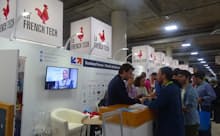 フランスのスタートアップは、大規模な装飾と社数で圧倒的な存在感を示していた