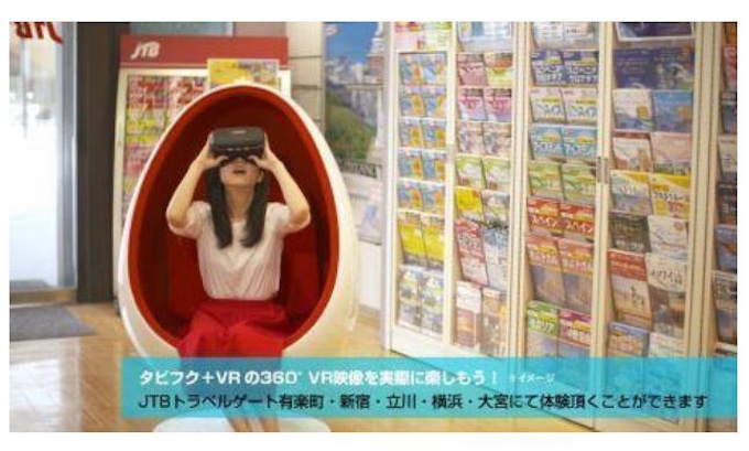 Jtb トラベルゲート店舗で360度vr映像の プチ旅体験コーナー を展開 日本経済新聞