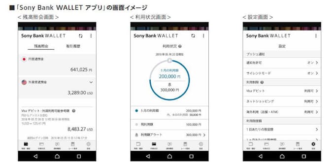 ソニー銀行 Sony Bank Wallet アプリ をバージョンアップ 日本経済新聞