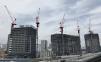 2019年秋の完成を目指して建設が進むシティタワーズ東京ベイ