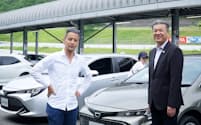 2018年1月にトヨタのミッドサイズ・ヴィークル・カンパニーのExecutive Vice Presidentに就任した中嶋裕樹氏（右）に小沢コージ氏が直撃した