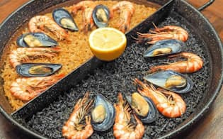「スペイン料理　パブロ」の看板料理「ダブルパエリア」
