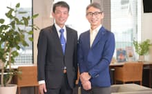 深沢直仁ステージ事業部事業部長（左）と長島聡社長