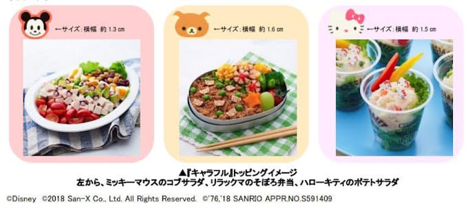 バンダイ トッピングするだけで簡単に料理をかわいくアレンジできる食材 キャラフル を発売 日本経済新聞