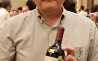 「椀子（マリコ）オムニス2015」について語るシャトー・メルシャンの安蔵光弘チーフ・ワインメーカー