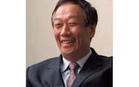 Terry Gou（郭 台銘）氏　　1950年台湾生まれ。1971年に台湾の中國海事專科學校 航運管理科を卒業。1974年に鴻海塑膠企業を創業。1982年に社名を鴻海精密工業に変える。 （写真:加藤康）