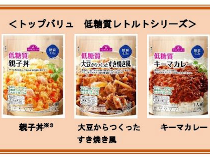 イオン トップバリュ 低糖質レトルトシリーズ 5品目を発売 日本経済新聞