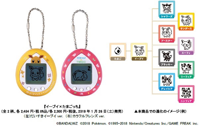 バンダイ ポケモン イーブイを育てる イーブイ たまごっち を発売 日本経済新聞