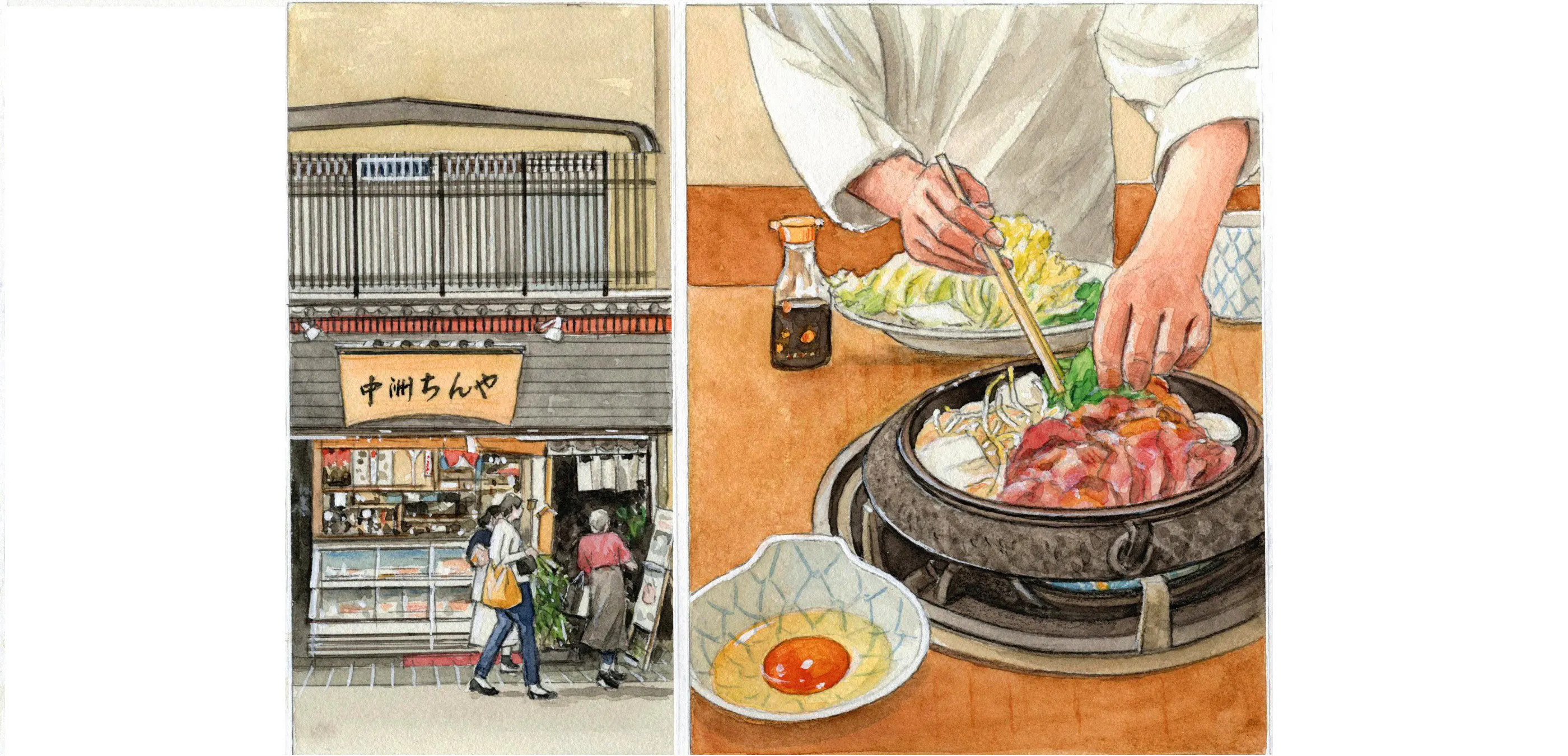 福岡 中洲に70年 牛肉ほどけるすき焼き Nikkei Style 福岡 中洲に70年 牛肉ほどけるすき焼き Nikkei Style