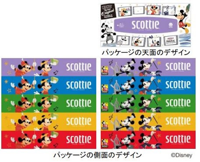 日本製紙クレシア スコッティ ティシュー 5箱パック ディズニー を期間限定発売 日本経済新聞