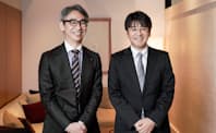 澤田洋祐FA・ロボット事業部技術部製品企画室室長（右）と長島聡社長