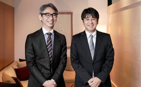 澤田洋祐FA・ロボット事業部技術部製品企画室室長（右）と長島聡社長