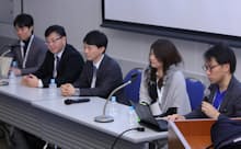 左から渡邉氏、信朝氏、石村氏、須賀氏、日高氏