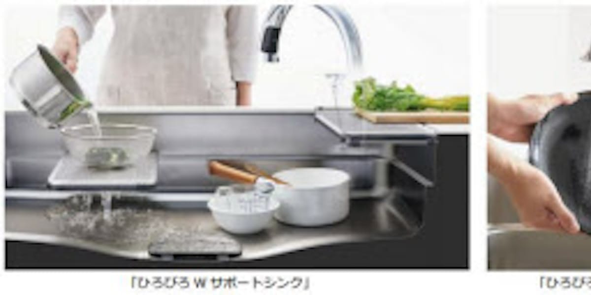 Lixil ひろびろwサポートシンク ひろびろシャワー をシステムキッチン リシェルsi アレスタ に搭載 日本経済新聞