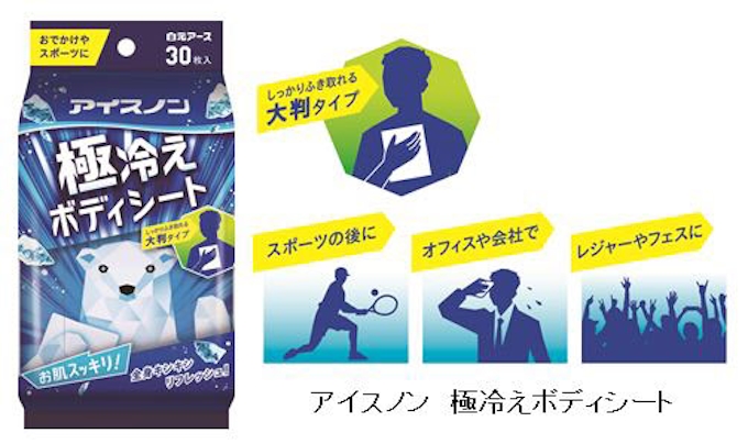 白元アース クールタイプの汗拭きシート アイスノン 極冷えボディシート を発売 日本経済新聞 白元アース クールタイプの汗拭きシート アイスノン 極冷えボディシート を発売 日本経済新聞