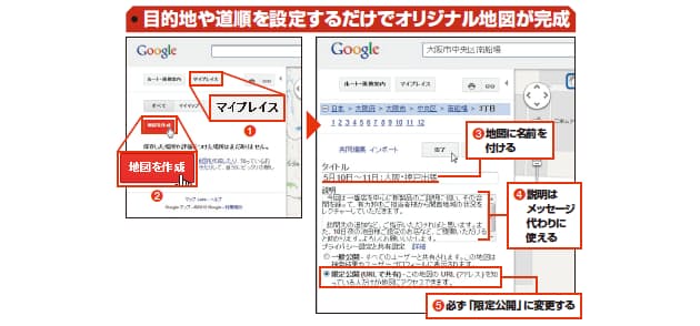 出張に便利 道順 書き込み スマホで共有 日本経済新聞