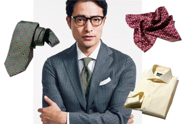 スーツの胸元に春を シャツ タイ チーフで演出 Nikkei Style スーツの胸元に春を シャツ タイ チーフで演出 Nikkei Style