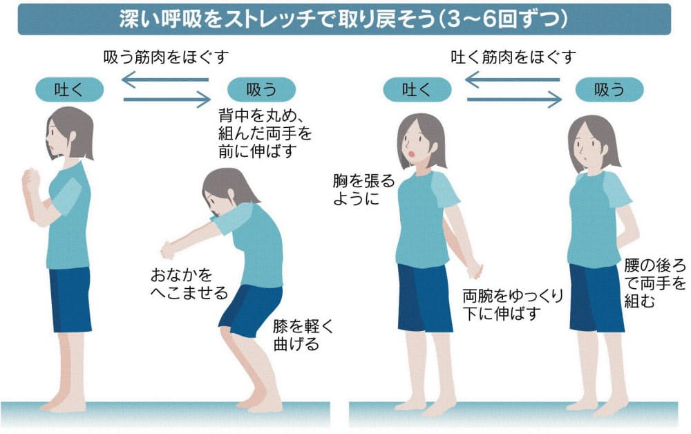 悪い姿勢が招く 隠れ酸欠 呼吸筋ほぐして深い息に Nikkei Style 悪い姿勢が招く 隠れ酸欠 呼吸筋ほぐして深い息に Nikkei Style