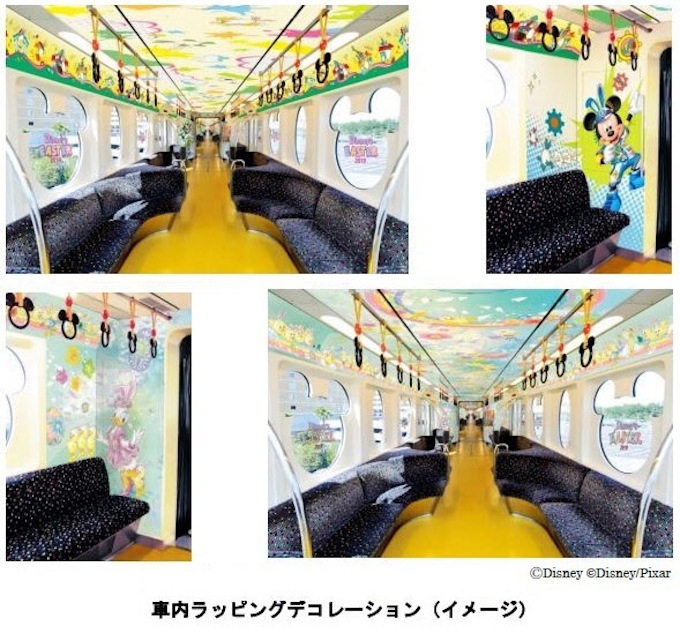 舞浜リゾートライン ディズニーリゾートラインでラッピングモノレール ディズニー イースター ライナー を運行 日本経済新聞