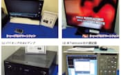 図1 MHL対応製品が増加　　テレビやスマートフォン、モニター、AVアンプなどで、MHLに対応する機種が増えている（a～c）。それに伴い、MHL対応製品の開発に向けて測定器も登場している（d）。なお、写真は2012年6月に東京で開催されたMHLの発表会で展示されたものである。