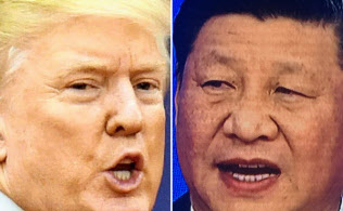 「覇権争い」を続けるトランプ米大統領(左=共同)と習近平・中国国家主席 「覇権争い」を続けるトランプ米大統領(左=共同)と習近平・中国国家主席