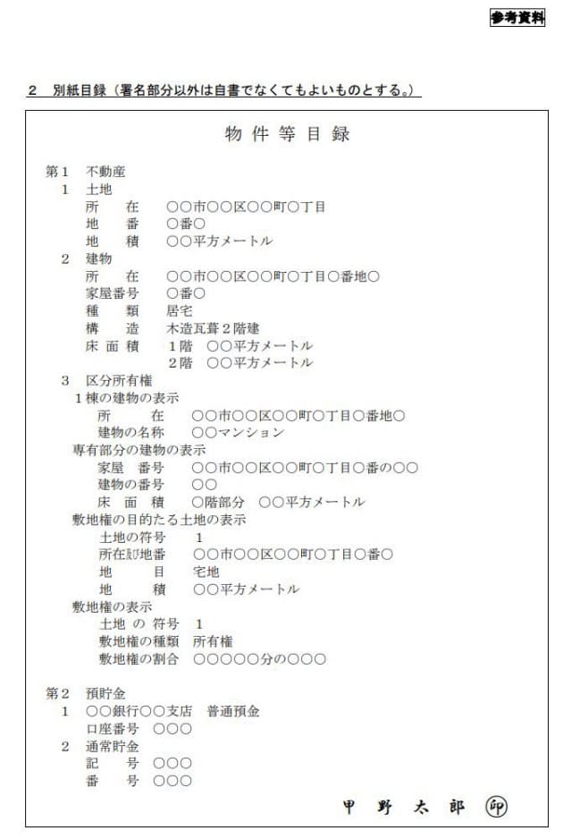財産目録 必ず別紙に 自筆遺言の負担が減った 財産目録 通帳のコピーも可 Nikkei Style 財産目録 必ず別紙に 自筆遺言の負担が減った 財産目録 通帳のコピーも可 Nikkei Style