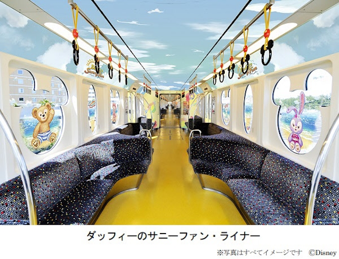 舞浜リゾートライン ディズニーリゾートラインでラッピングモノレール ダッフィーのサニーファン ライナー を運行 日本経済新聞