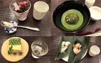 「和菓子　薫風」では和菓子と日本酒のペアリングを楽しむことができる