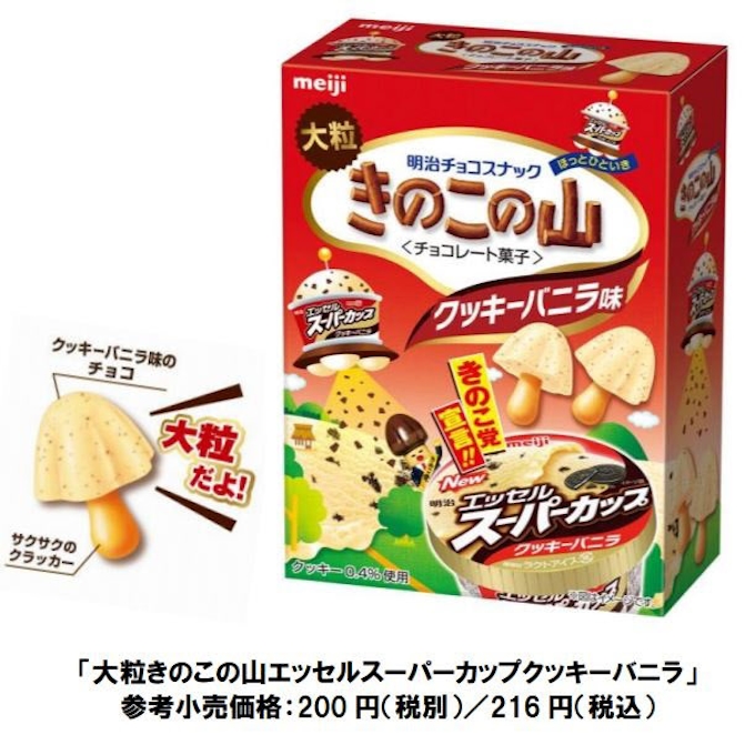 明治 大粒きのこの山エッセルスーパーカップクッキーバニラ を発売 日本経済新聞 明治 大粒きのこの山エッセルスーパーカップクッキーバニラ を発売 日本経済新聞