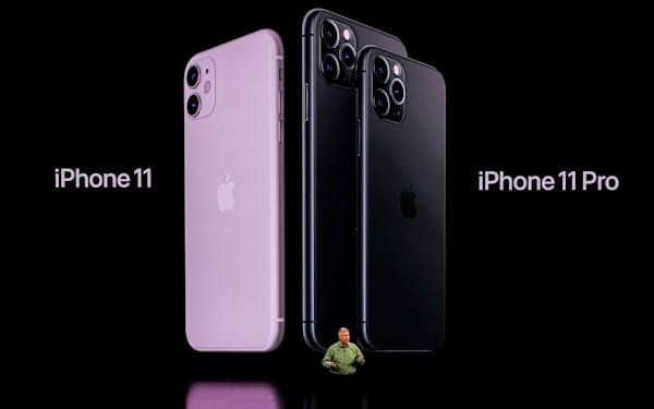 アップルは2019年9月10日（現地時間）、iPhone 11の3機種を発表した（写真:西田宗千佳、以下同）