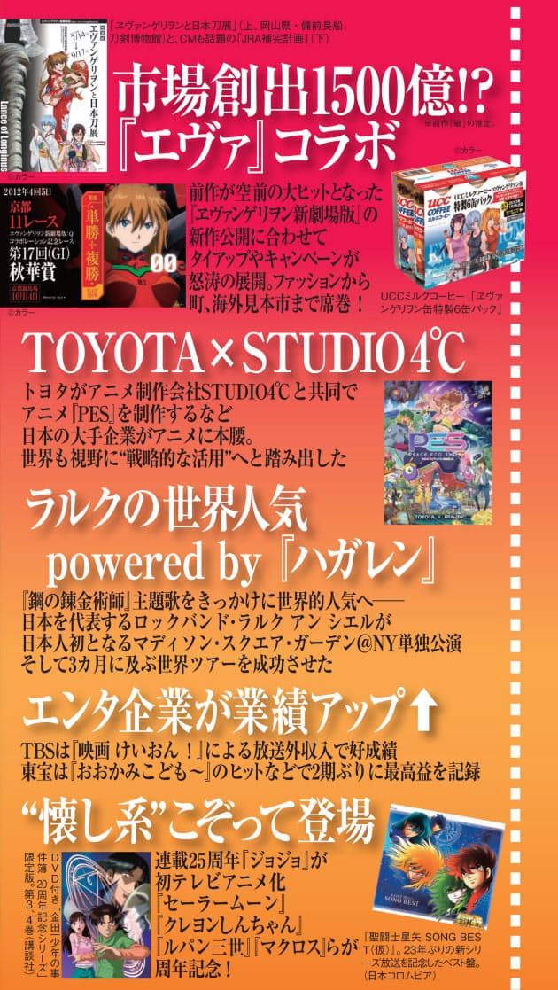 アニメパワーを活用する大手企業 12年のアニメ界を振り返る 2 Nikkei Style アニメパワーを活用する大手企業 12年のアニメ界を振り返る 2 Nikkei Style