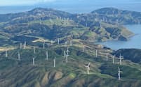 ニュージーランドは2050年までに温暖化ガス排出実質ゼロを目指す（NZ北島の風力発電機）