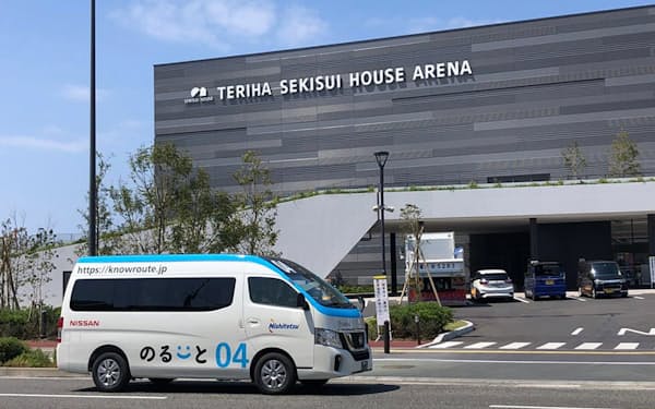 西日本鉄道と三菱商事が、福岡市東区のアイランドシティを中心としたエリアで展開しているオンデマンドバス「のるーと」