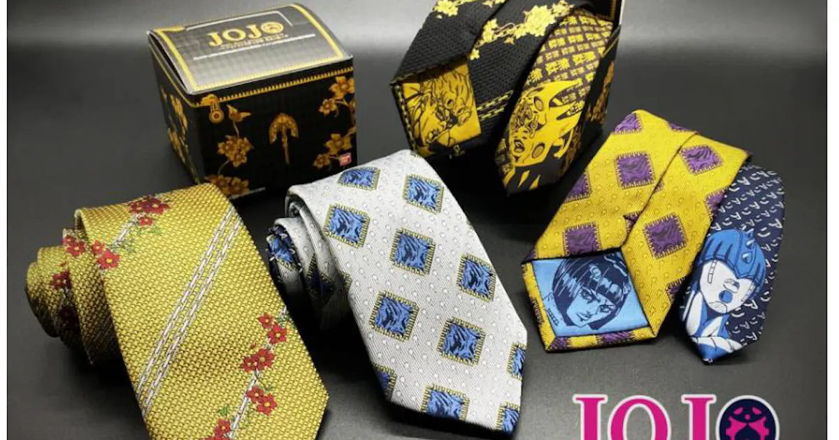 はるやま商事 P S Fa より ジョジョの奇妙な冒険 黄金の風 のモチーフアイテムから新作ネクタイ タイピンを展開開始 日本経済新聞 はるやま商事 P S Fa より ジョジョの奇妙な冒険 黄金の風 のモチーフアイテムから新作ネクタイ タイピンを展開開始 日本経済新聞