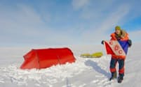 世界で初めて、スキーだけで無支援、単独での南極横断を成し遂げたコリン・オブレイディ氏（33歳）（PHOTOGRAPH BY COLIN O'BRADY）