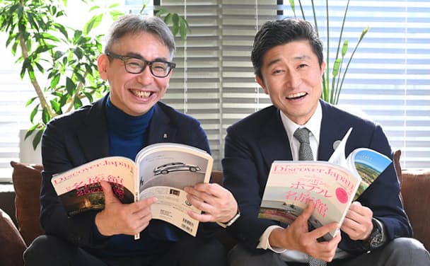 ローランド・ベルガーの長島聡 社長（左）とディスカバー・ジャパンの高橋俊宏 社長・統括編集長（右）