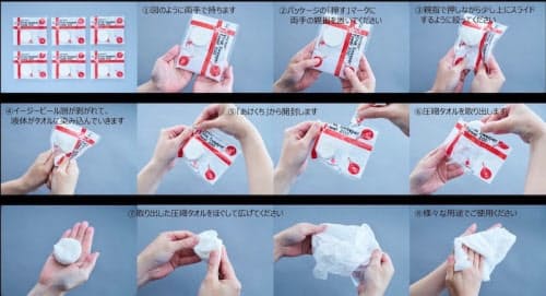 「FASTAID ウイルス・スウィーパータオル200」の使い方(出所:三井化学)