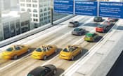 図6　ドイツContinentalも自動運転技術を開発中。2016年に高速道路上での時速30kmまでの部分的な自動運転を実用化し、2020年までに速度領域を時速100kmまで拡大、2025年には時速130kmまでの完全な自動運転を目指す