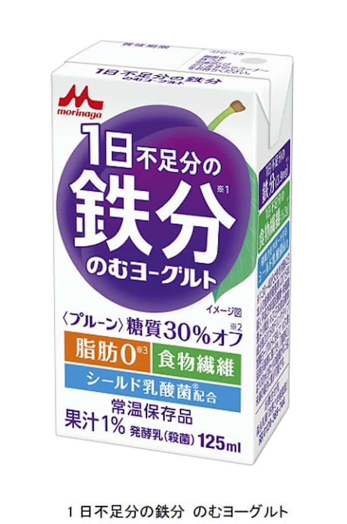 森永乳業 常温保存可能なドリンクヨーグルト 1日不足分の鉄分 のむヨーグルト をec先行で発売 日本経済新聞