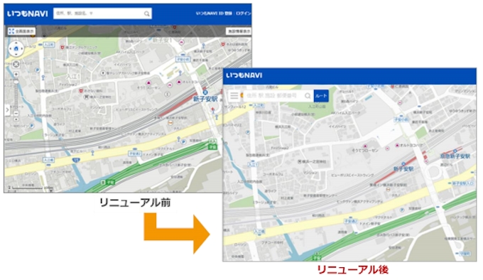 ゼンリンデータコム 地図 ナビゲーションサービス いつもnavi Web をリニューアル 日本経済新聞