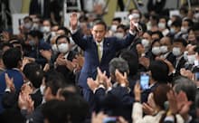 自民党総裁選では菅氏が圧勝した（14日）