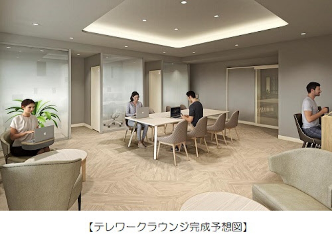近鉄不動産 個室ブースを備えたテレワークラウンジを ローレルタワー名古屋栄 の共用部に導入 日本経済新聞