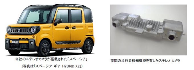 日立オートモティブシステムズ 夜間検知機能を持つステレオカメラがスズキの スペーシア シリーズに採用 日本経済新聞
