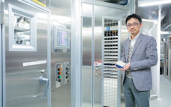 松田浩一さんが運営者を務めるバイオバンク・ジャパンには27万人ものDNAが保管されている（DNA保管倉庫）