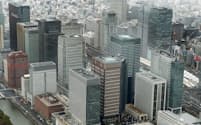 東京都心のオフィスビル空室率は上昇傾向がみえている（写真はイメージ）